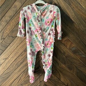 Little Bum Bums which is now Bums and Roses 3-6 month bamboo footie.